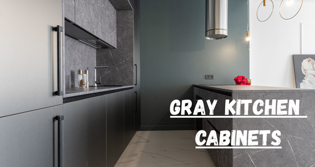 gray kitchen cabinets