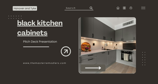 black kitchen cabinets