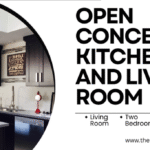 open concept kitchen and living room